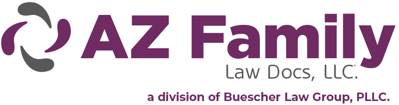 Welcome to AZ Family Law Docs, LLC. Logo